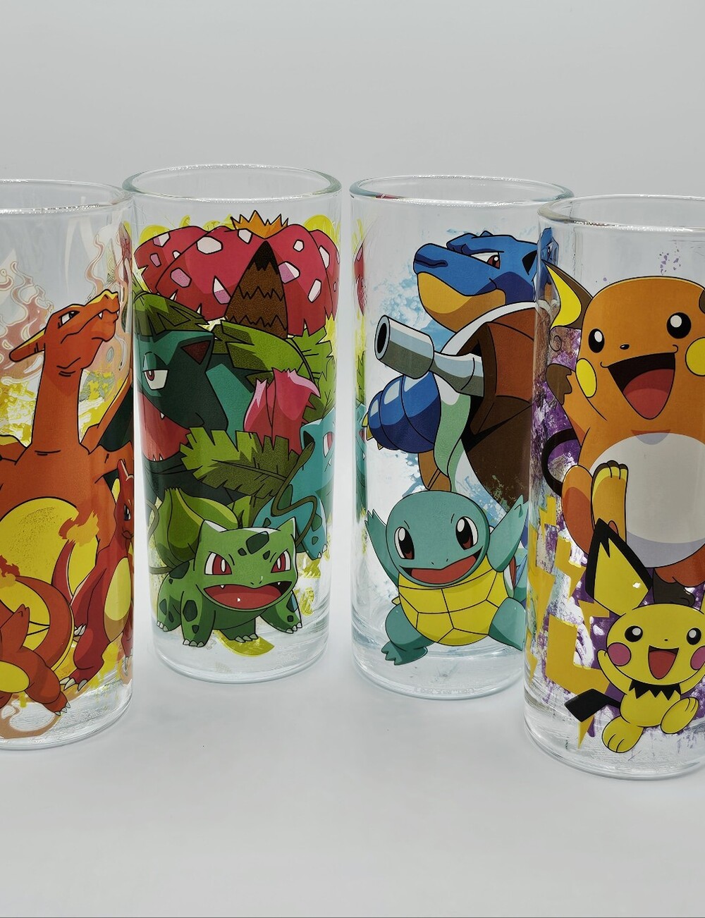 Pokemon Glassware Set Of 4 10oz Cups 2020 Collectors Edition No box